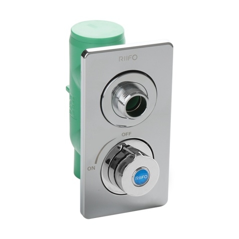 AZ114PPR暗装全通径角阀DN25（绿)（加高型）